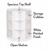 Kids Corner Storage Cabinet with Cubbies & Shelves