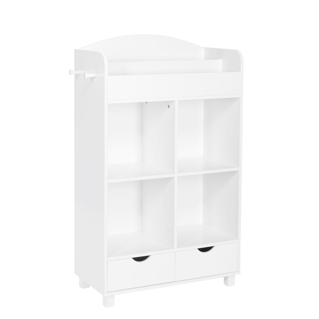 Book Nook Kids Cubby Storage Cabinet with Bookrack