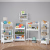 Kids 3-Tier Ladder Shelf with Bookrack and Toy Organizer