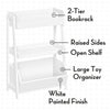 Kids 3-Tier Ladder Shelf with Bookrack and Toy Organizer