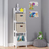 Kids 4-Tier 13in Ladder Shelf with Toy Organizer