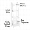 Kids 4-Tier 13in Ladder Shelf with Toy Organizer