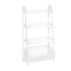 Kids 4-Tier 24in Ladder Shelf with Toy Organizer