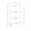 Kids 4-Tier 24in Ladder Shelf with Toy Organizer