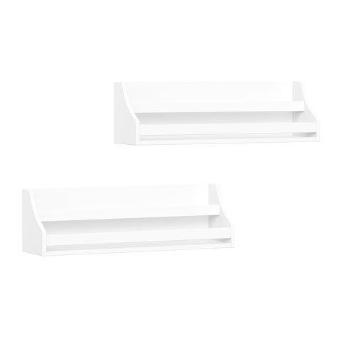 Kids Book Nook Wall Bookshelf - White (2 Pack)