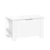 Kids Toy Storage Box with Bookracks - White