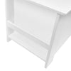 Kids Toy Storage Box with Bookracks - White