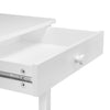 Kids Desk and Chair Set with Cubbies and Bookracks - White