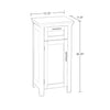 Somerset Single Door Floor Cabinet