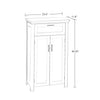 Somerset Two Door Floor Cabinet with Drawer