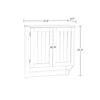 Ashland Two Door Wall Cabinet