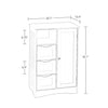 Ashland 1 Door, 3 Drawer Floor Cabinet