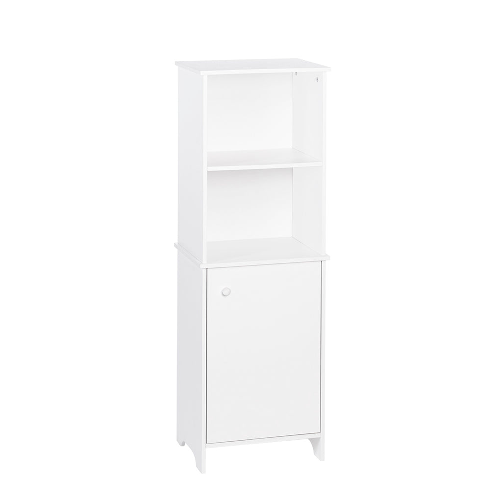 Medford Tall Floor Cabinet with Open Shelves