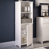 Medford Tall Floor Cabinet with Open Shelves