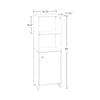 Medford Tall Floor Cabinet with Open Shelves