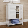 Ellsworth Two-Door Floor Cabinet with Open Shelf