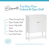 Ellsworth Two-Door Floor Cabinet with Open Shelf