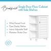 Brookfield Single Door Floor Cabinet with Side Shelves