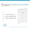 Brookfield Two-Door Corner Cabinet