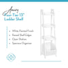 Amery 4-Tier 13in Ladder Shelf with Toy Organizer