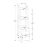 Amery 4-Tier 13in Ladder Shelf with Toy Organizer