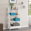 Amery 4-Tier 24in Ladder Shelf with Toy Organizer