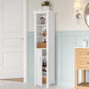 Somerset Single Door Tall Cabinet with Three Open Shelves