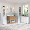 Somerset Single Door Tall Cabinet with Three Open Shelves