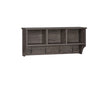 Woodbury Wall Shelf with Cubbies and Hooks